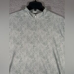 Johnnie-O Performance 1/4 Zip Pullover Green Men’s Size Medium Long Sleeve